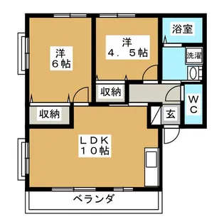 ル・ヴィラージュIII【1階】の間取り