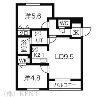 ロワ・クレール【3階】の間取り