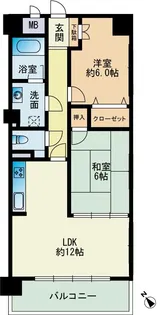 アルファウイング高宮東【5階】の間取り