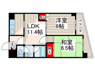 関寅ビル【5階】の間取り