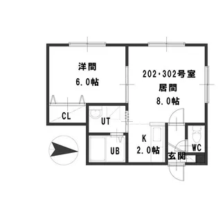 グレイ山花【2階】の間取り