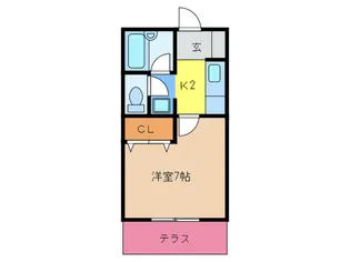 ヴィクトワ-ル【1階】の間取り