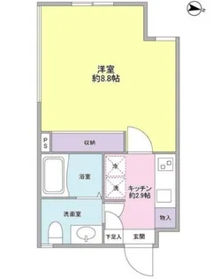 中野nine s core【2階】の間取り