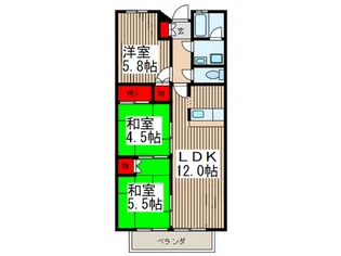 プロミネンスII【1階】の間取り