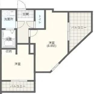 BROOKLYN BASE26th【3階】の間取り