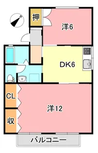 セジュール若草 B【1階】の間取り