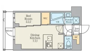 クレストコート東日暮里【2階】の間取り