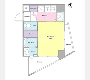 エル・フローラ常磐松【5階】の間取り