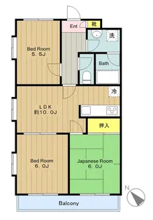 サンデーズII【6階】の間取り
