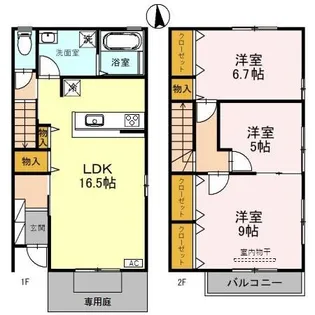 エイトII【1階】の間取り
