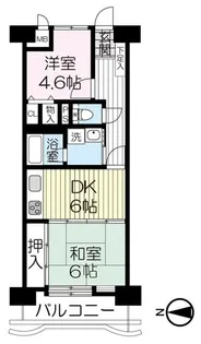 ライオンズマンション北仙台 902【9階】の間取り