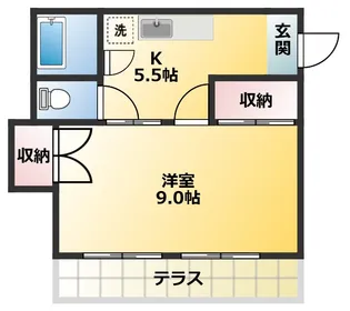 矢口ハイツ【1階】の間取り