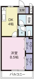 GRACY山城西【1階】の間取り