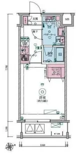 リヴシティ大森西【2階】の間取り