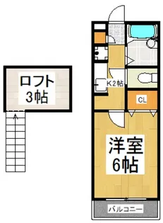 グローリーハイツII【1階】の間取り