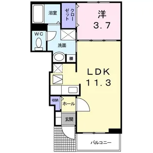プラシードIII【1階】の間取り