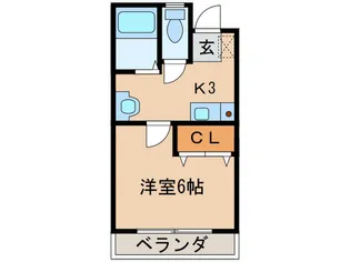 広野町マンション【2階】の間取り