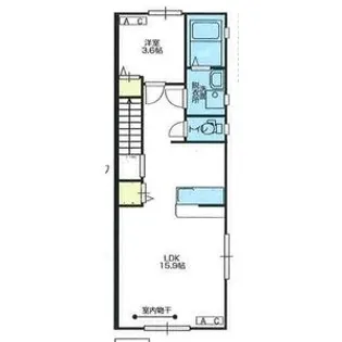 カーサ・アウル【2階】の間取り