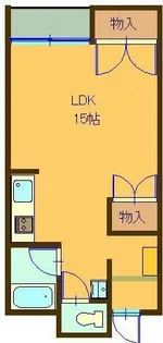 ディマンシェパル【1階】の間取り