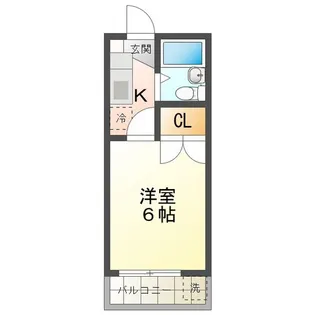 カレッジハウス 3【1階】の間取り