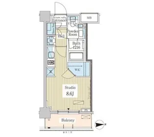 パークアクシス高田馬場テラス【5階】の間取り