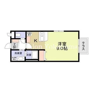 メルベーユA【1階】の間取り