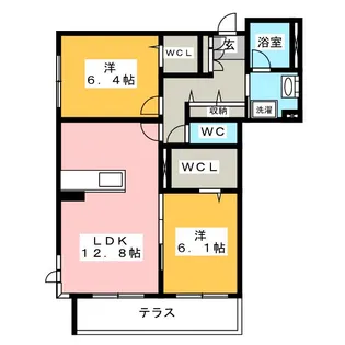 ベレオH&S【1階】の間取り