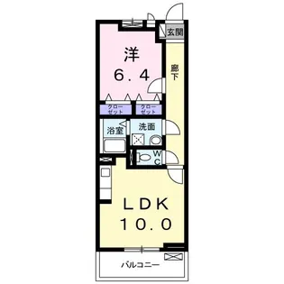 メゾン川勝III【3階】の間取り