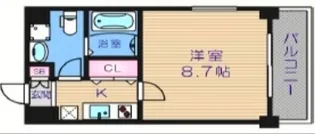 ディナスティ堺筋本町【10階】の間取り