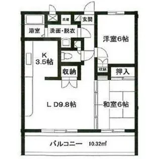 グランドール一橋学園II【2階】の間取り