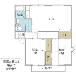 ソシア B【2階】の間取り