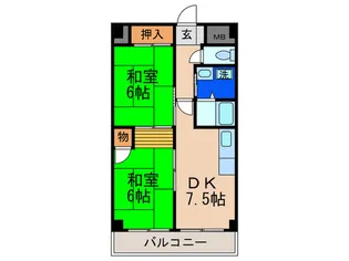 カーサタナカ【4階】の間取り
