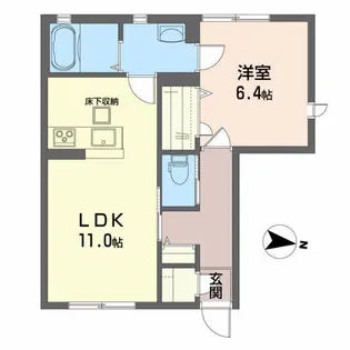 グレイス・コートII【1階】の間取り