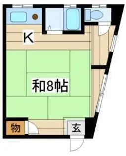 コーポ日吉【2階】の間取り