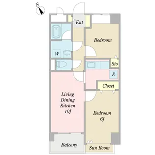 ヴィニエーラ・モーリ【1階】の間取り