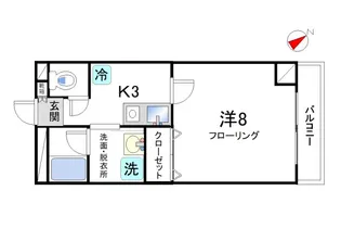 新宿ハイブリッジ【3階】の間取り