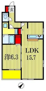 Poseidon【9階】の間取り