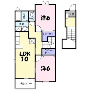 プリマヴェーラ壱番館【2階】の間取り