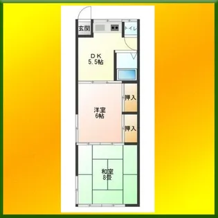 メゾン富士【2階】の間取り