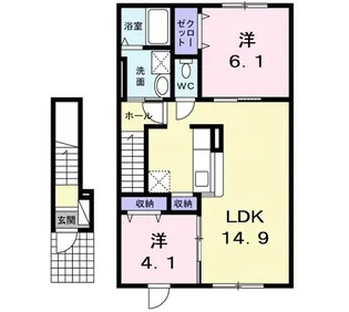 サナ グレイス【2階】の間取り