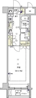 Feeth水天宮前(フィース水天宮前)【4階】の間取り
