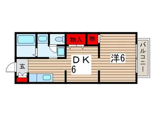 ヒルトップ稲毛【1階】の間取り