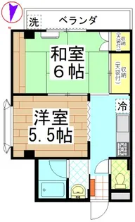 メゾン小仲台【2階】の間取り