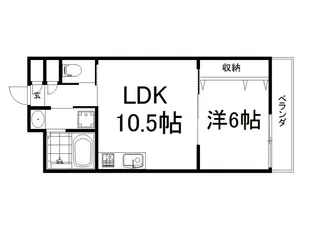 エクセレント鳥羽【2階】の間取り