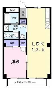 パルネット石田【2階】の間取り
