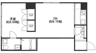 ケイト門仲【3階】の間取り