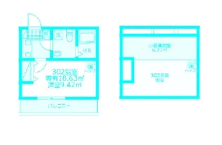 モンステラ新羽A【3階】の間取り