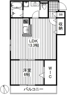スクエア上馬【1階】の間取り