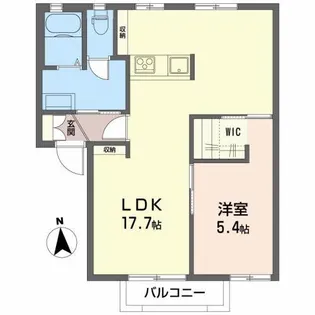 ファミール鎌田【2階】の間取り