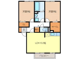 ルミエール【1階】の間取り